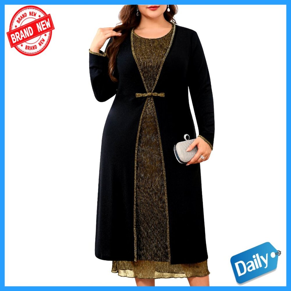 Sparkly Formal Dress Set With Jacket Elegant Wedding Guest Evening Outfit